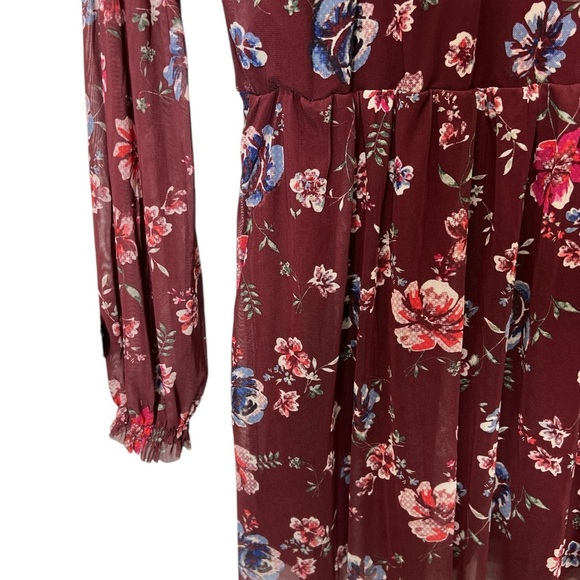 Floral Multi Colored Mini Dress, Sz XL - Picture 7 of 7